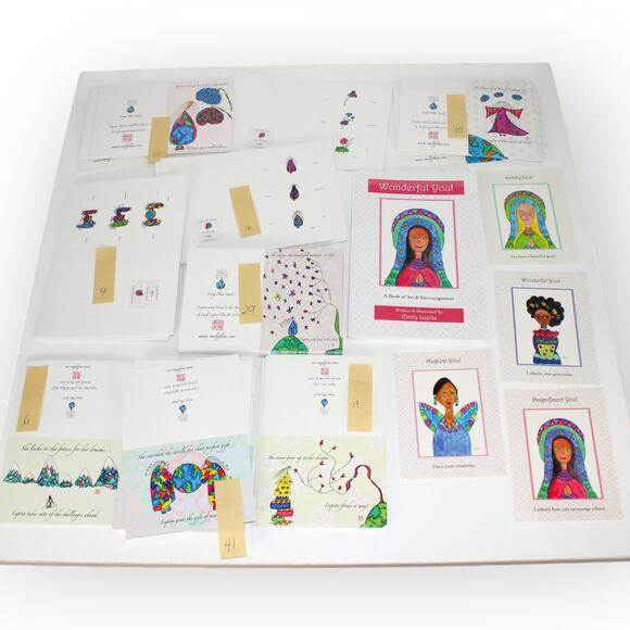 WonderfulYou Book + LUPITA 145 NOTECARDS assorted StrongPlumStudio - Picture 2 of 16